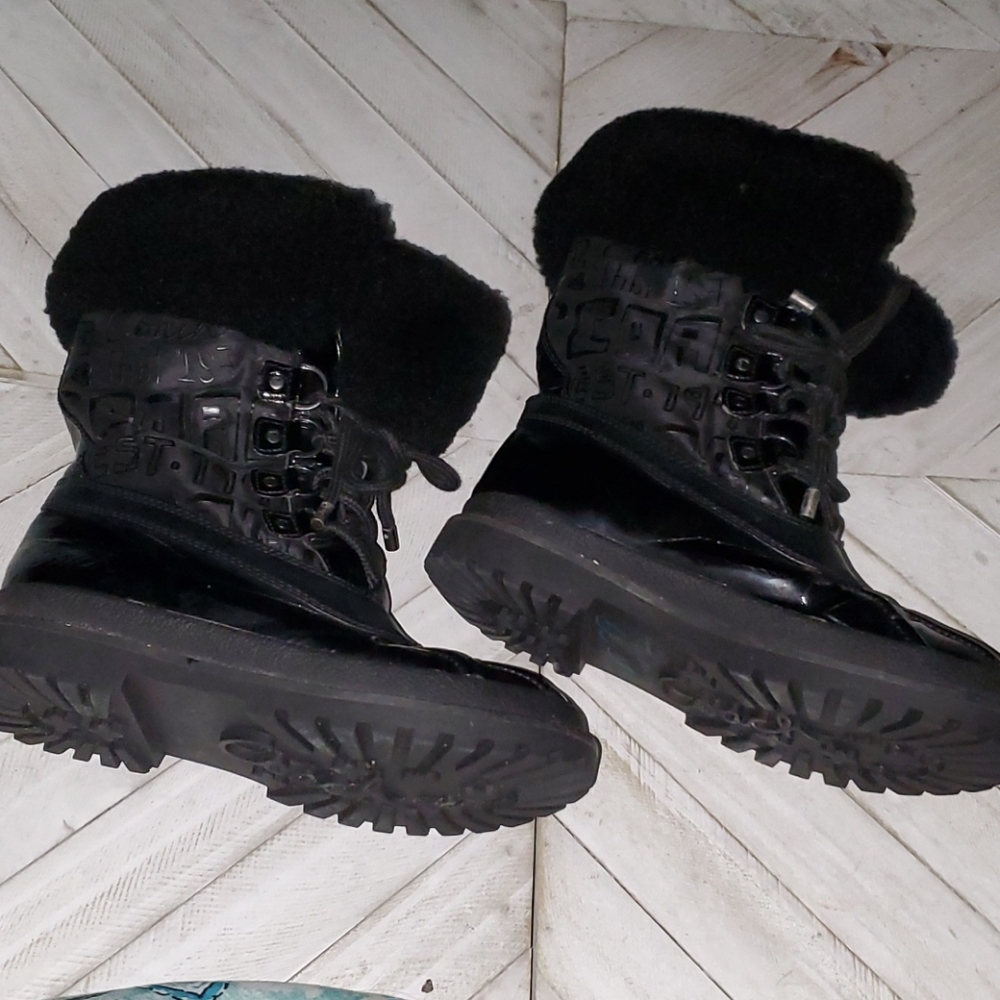 Coach Size 5 B Black Duck Boot Waterproof